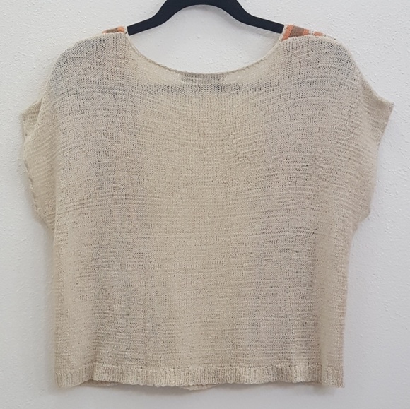 Forever 21 XXI Boho CropTop Knit Geometric Pattern - Picture 4 of 8